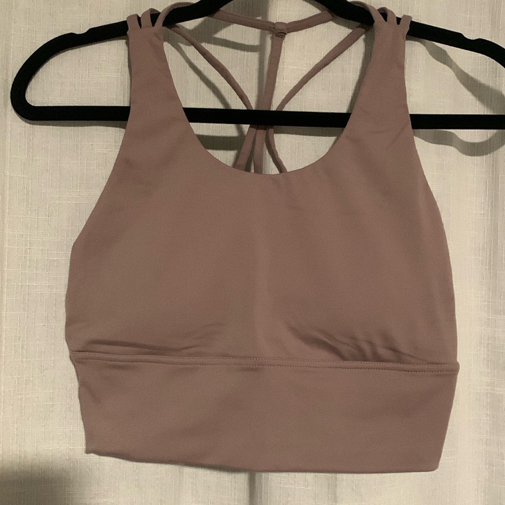STL Women’s Taupe or Pink sports bra sz Lg
